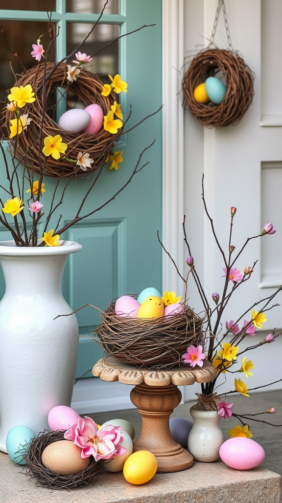 13. Cheerful Bird Nest Displays