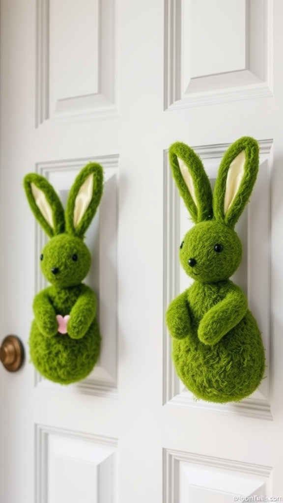 14. Moss Bunny Door Hangers