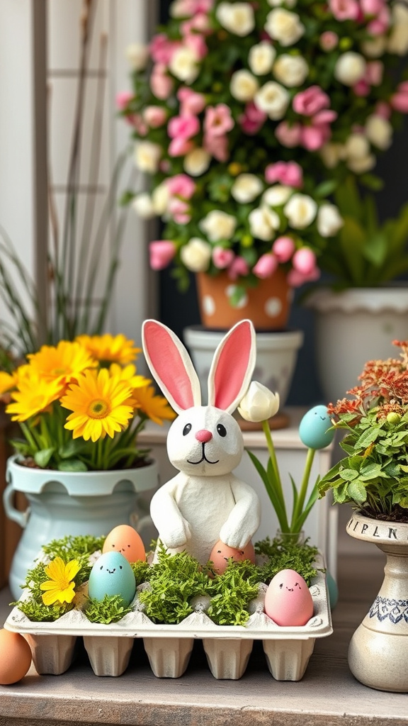 16. Delightful Egg Carton Crafts