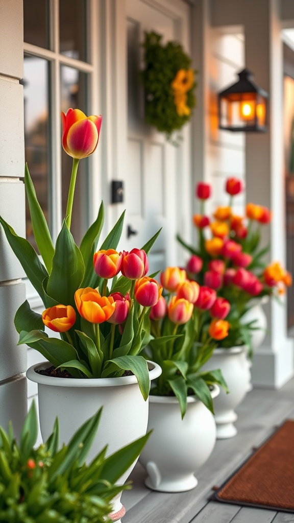 18. Gorgeous Tulip Planters