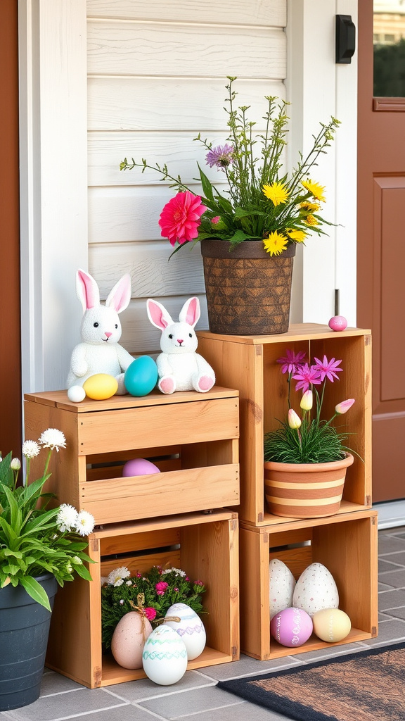 24. Seasonal Easter Wooden Crates