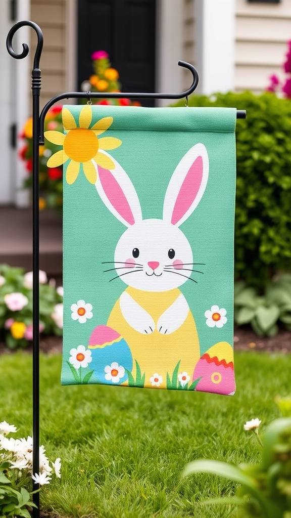 5. Whimsical Easter Garden Flags