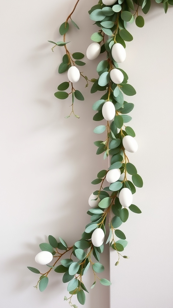 11. Elegant Eucalyptus Egg Garlands