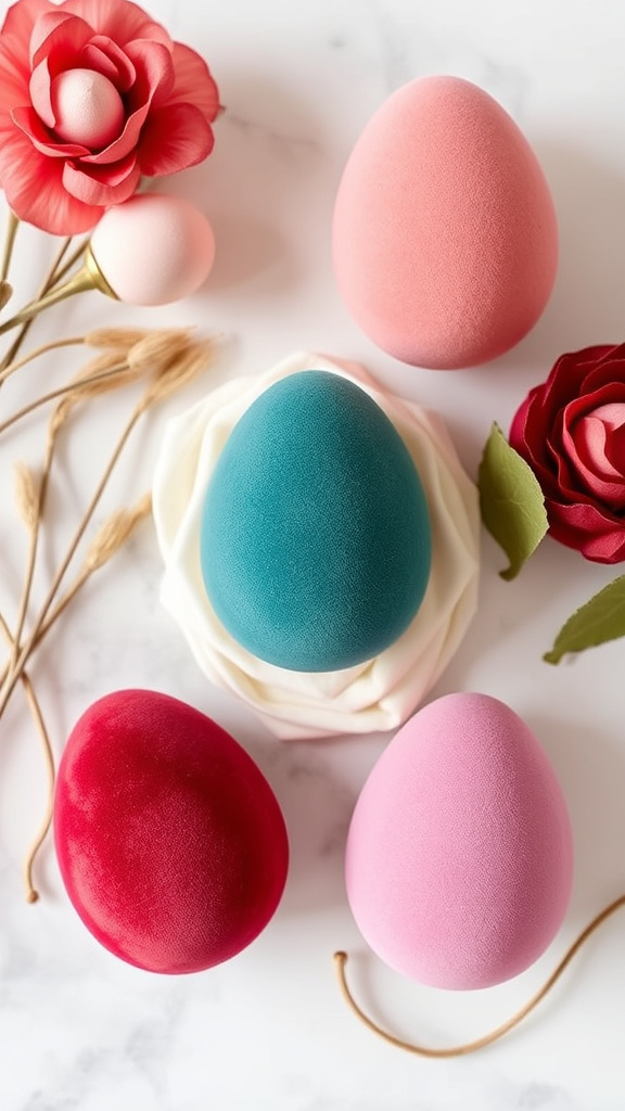 19. Luxe Velvet Egg Covers