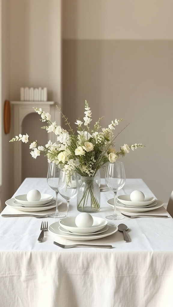 23. Soft Linen Easter Tablescapes