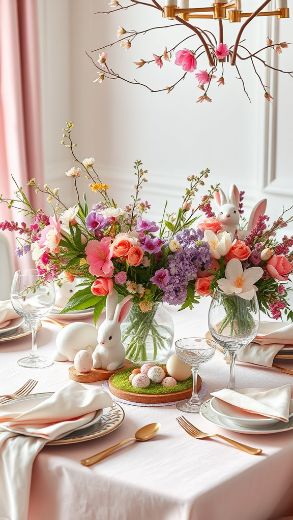 1. Blooming Springtime Easter Table