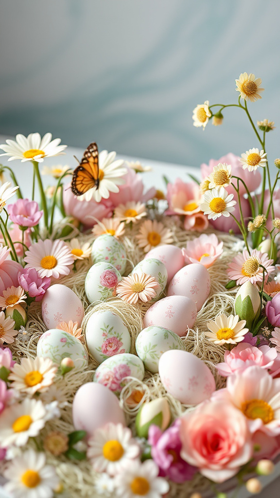 6. Floral Fantasy Egg Hunt Spread