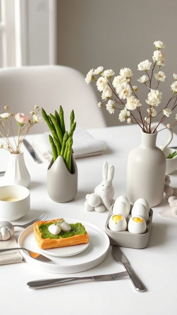 7. Modern Minimalist Easter Feast