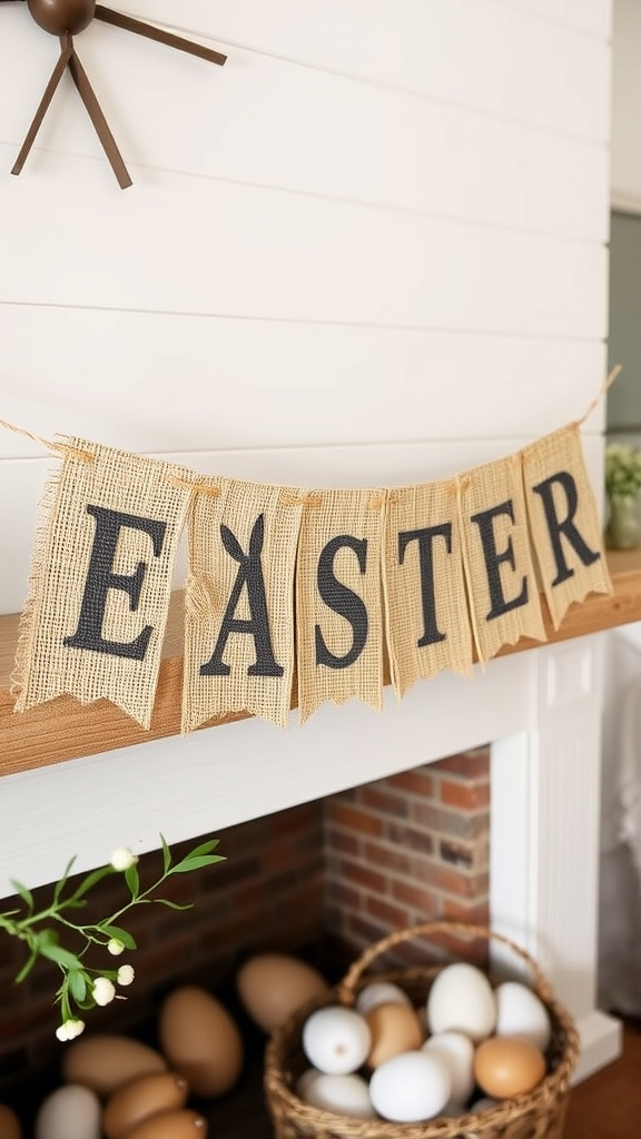 27. Burlap Bunny Banner