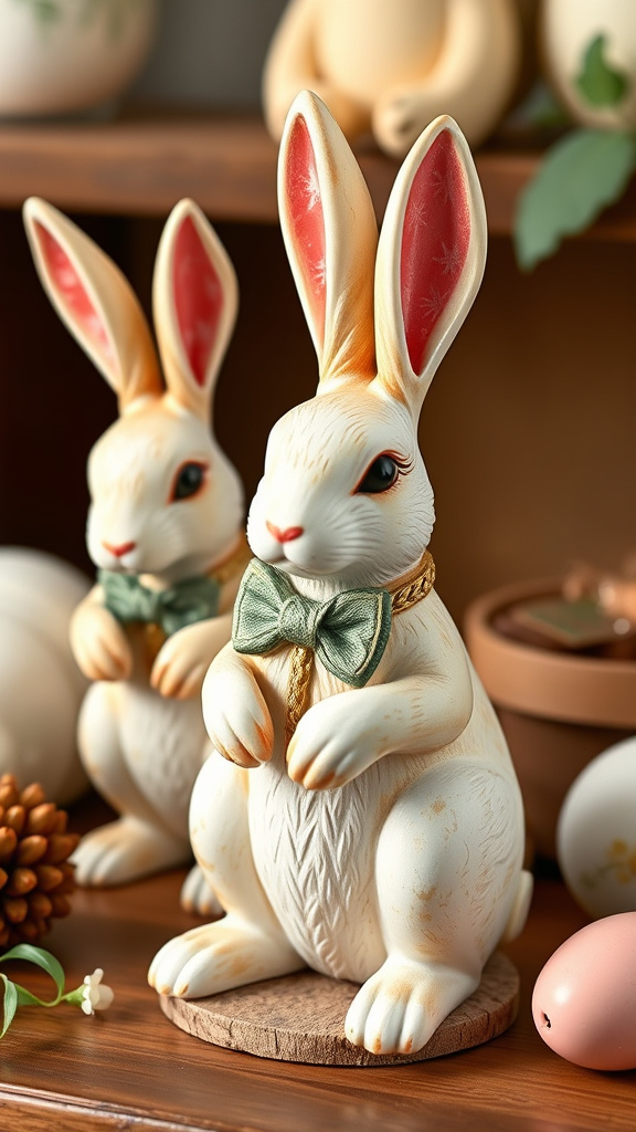 4. Vintage Rabbit Figurines