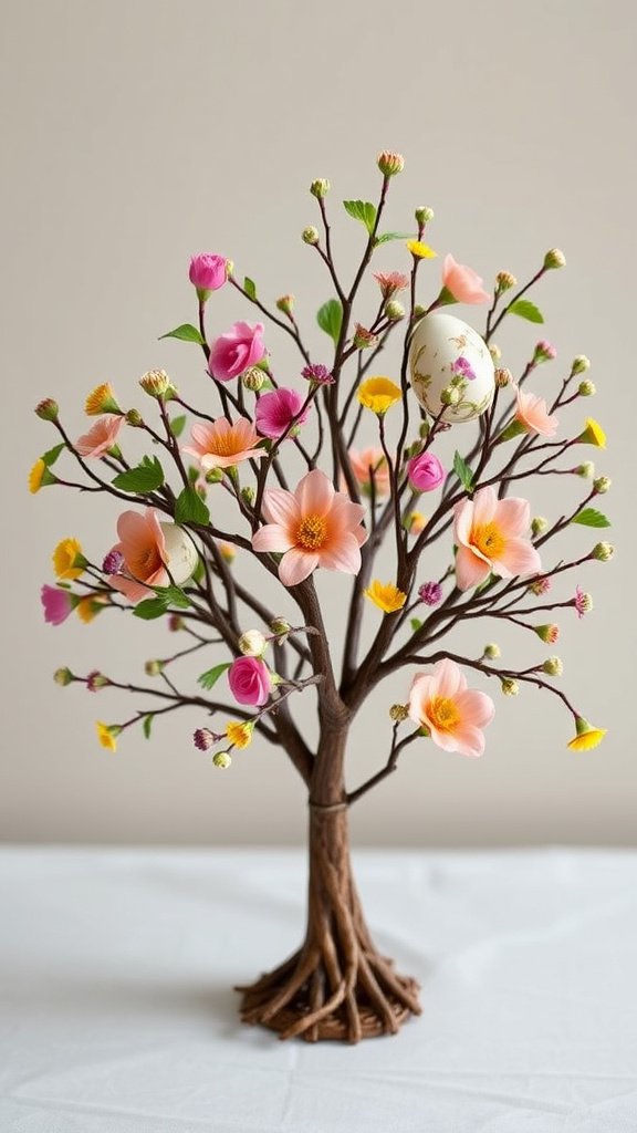 5. Floral Egg Tree Displays