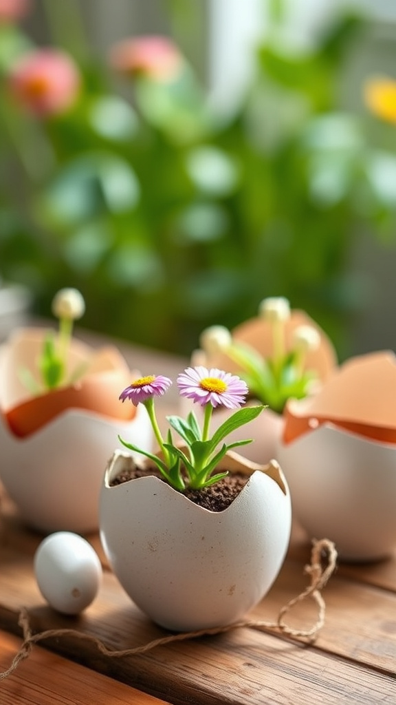 10. Diy Eggshell Planters