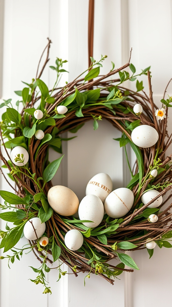 2. Rustic Egg Wreaths