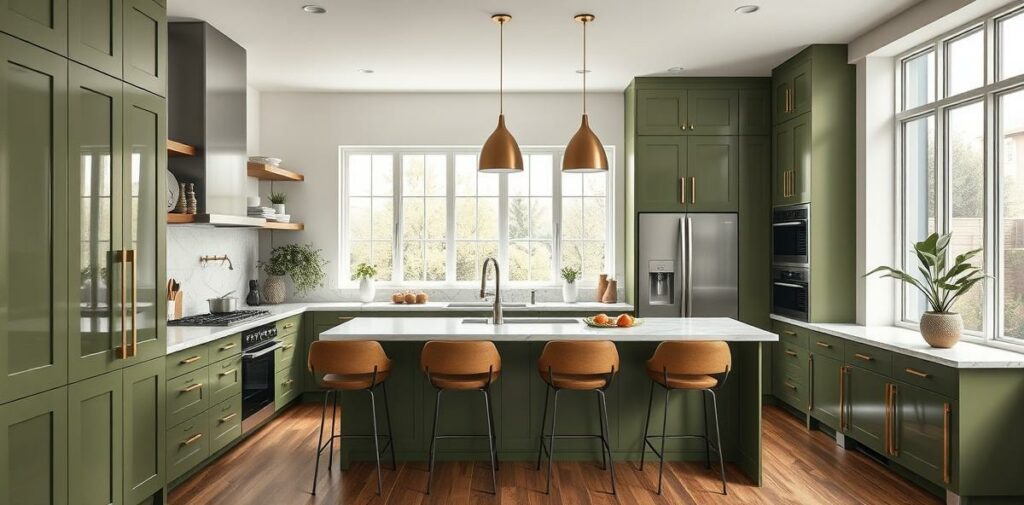 29 Gorgeous Olive Green Kitchen Ideas for a Bold Statement